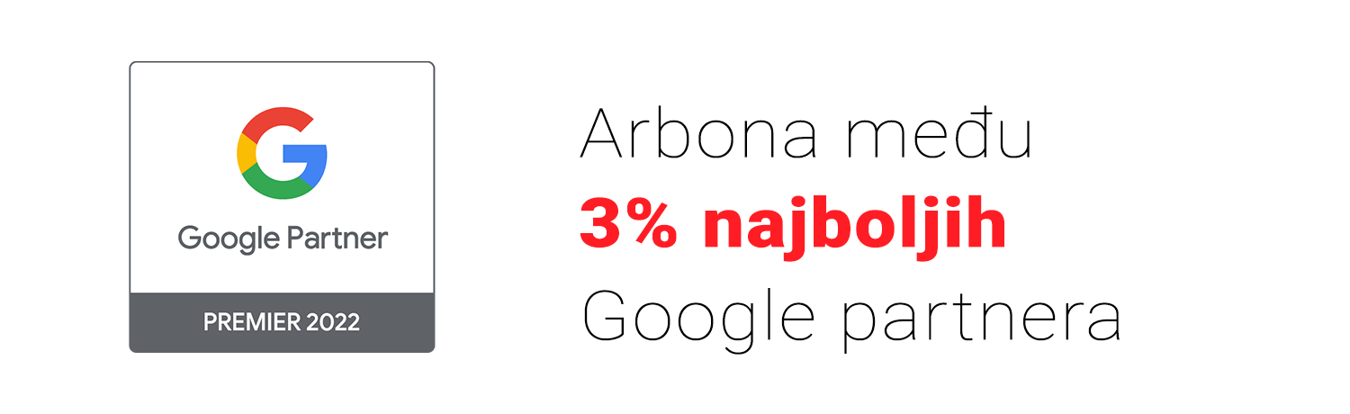 Arbona među 3% najboljih Google partnera