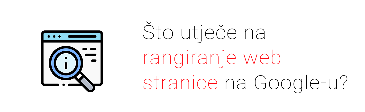 Što utječe na rangiranje web stranice na Google-u?