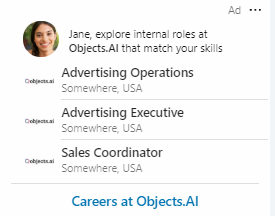 Primjer formata oglasa za posao s tri dostupna radna mjesta