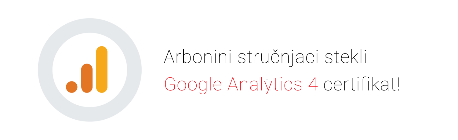 Arbonini stručnjaci među prvima stekli Google Analytics 4 certifikat!