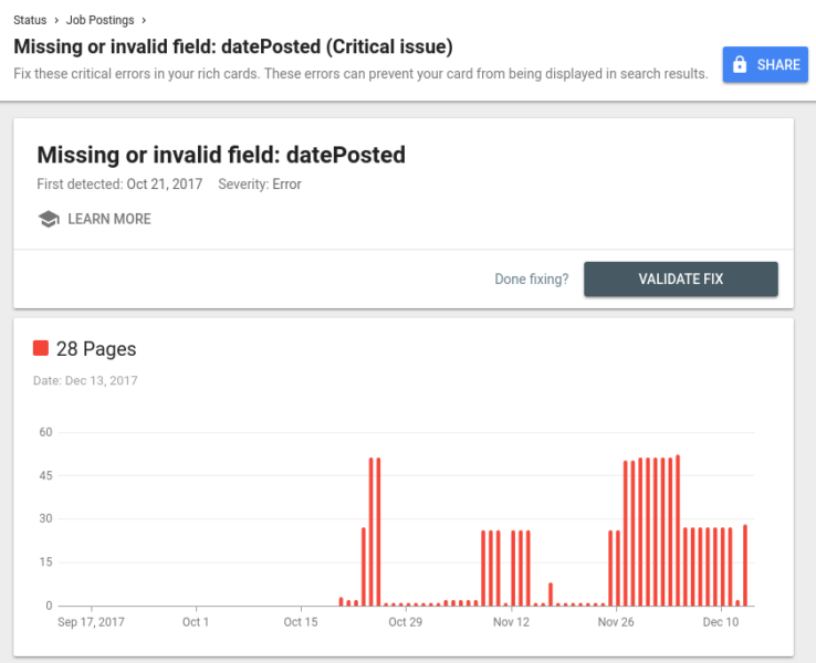 Arbona blog: Nova Search Console - Job postings izvještaj