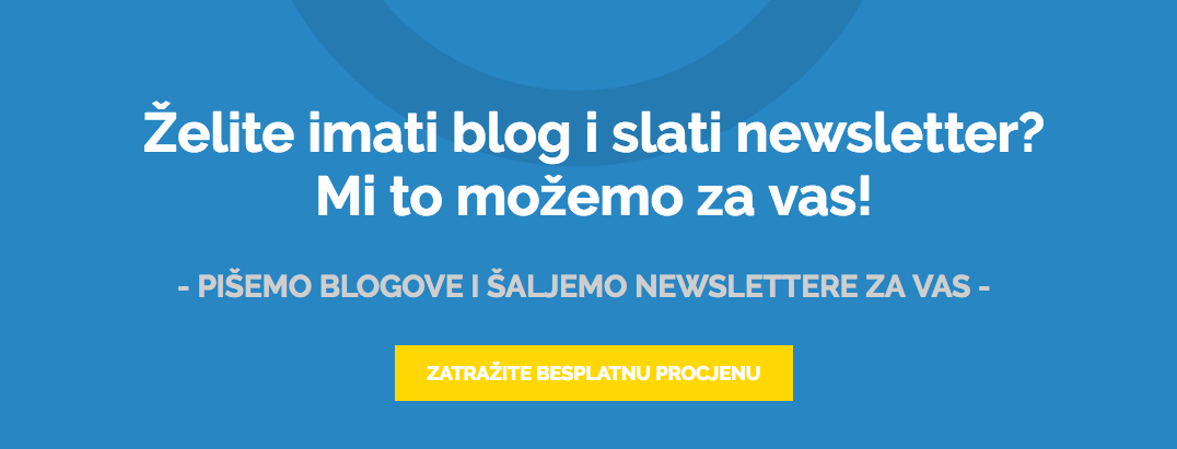 Arbona content ponuda za pisanje blogova i slanje newslettera