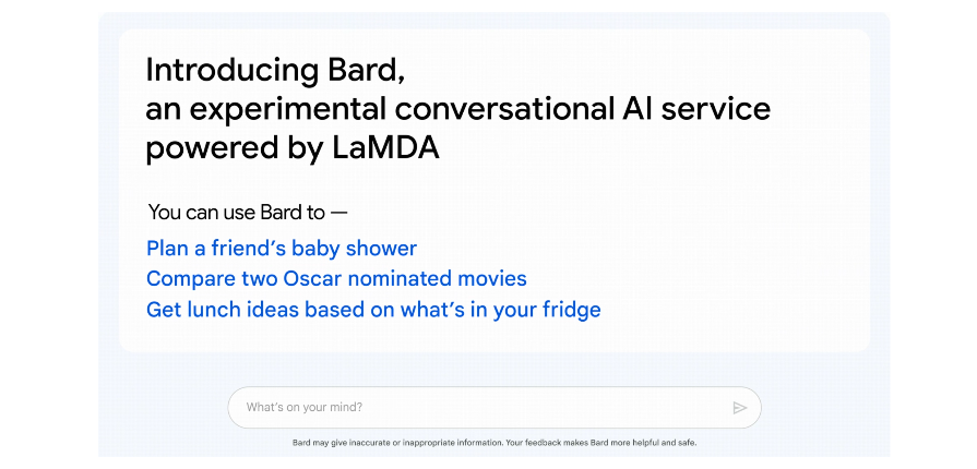 Snimka zaslona koja prikazuje sučelje Google BARD alata za analizu podataka i izvještavanje