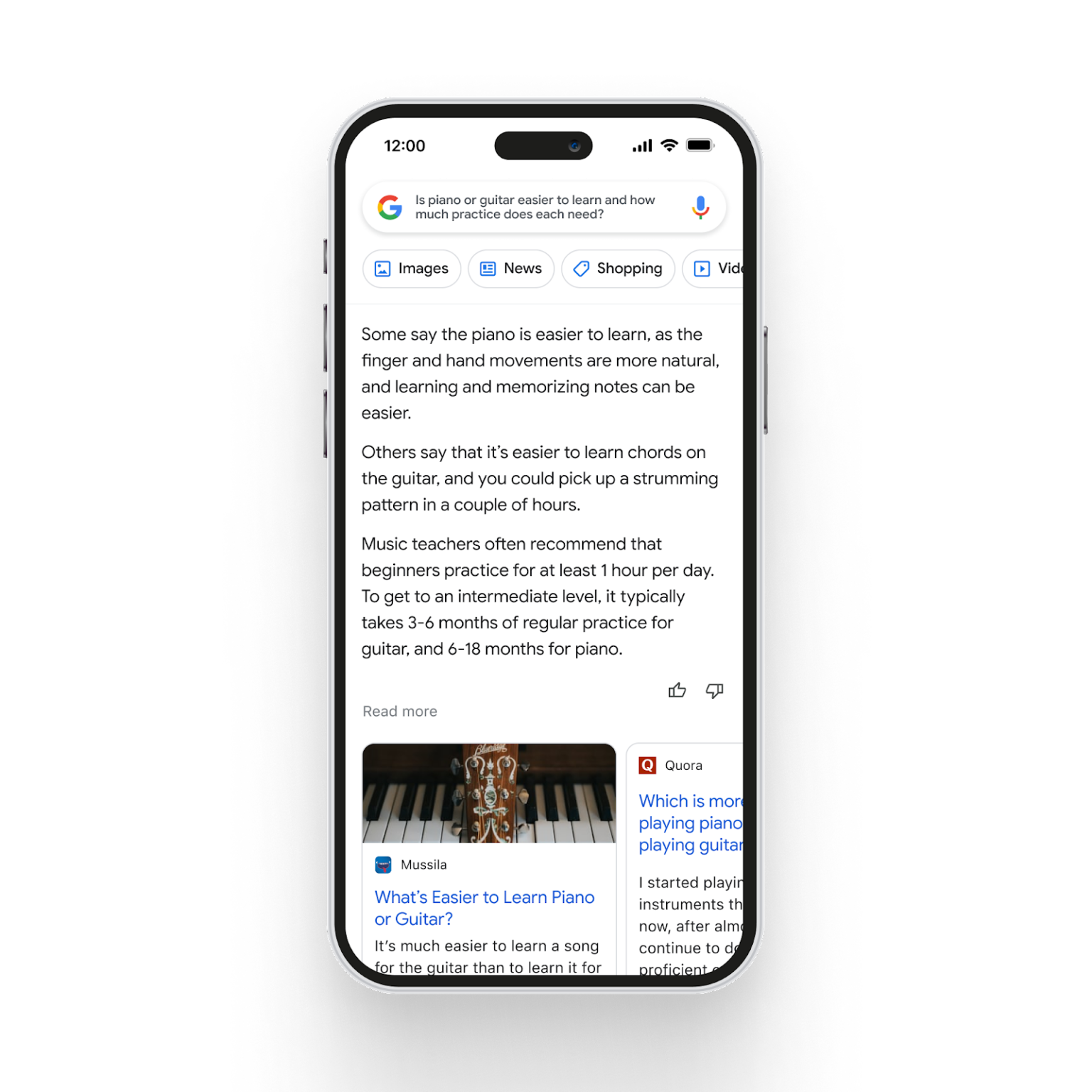 Primjer pretraživanja u Google BARD-u