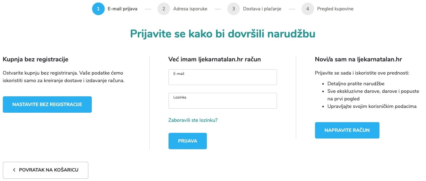 Postupak dovršavanja narudžbe - Arbona