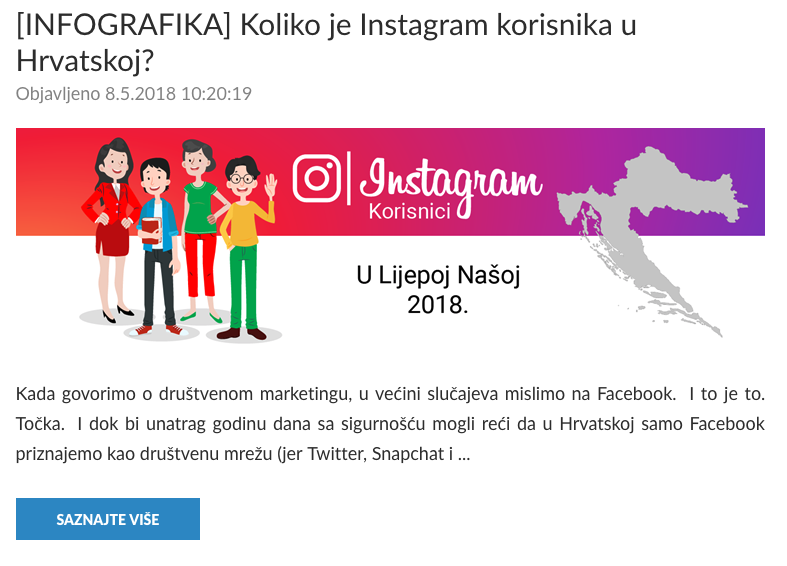 Inforafika je dio content marketinga